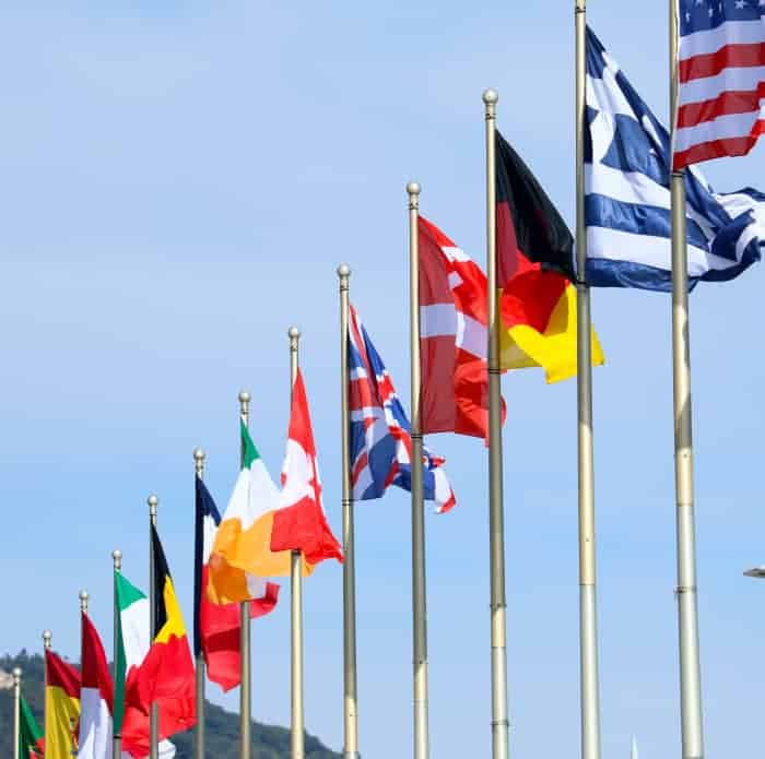 International Flags to represent estate planning attorneys